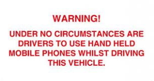 Mobile Phone Warning